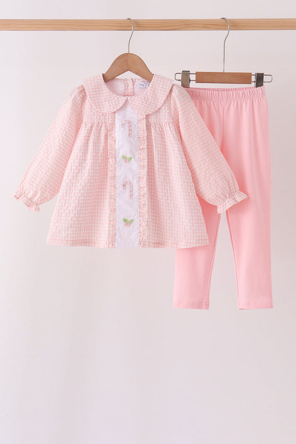 pink-candy-cane-holly-embroidery-plaid-pants-setsophias-styleSet-1