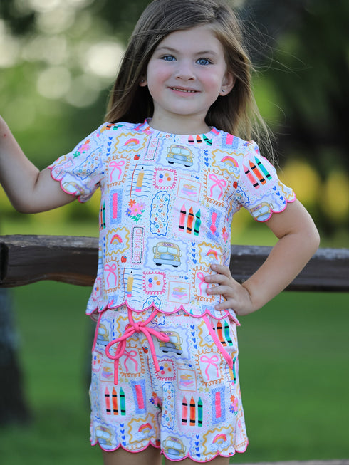 back-to-school-print-girl-short-set-scallop-hem-sophias-style-2
