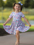 unicorn-floral-print-girls-short-sleeve-twirl-dress-sophias-style-2