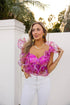 madeline-ruffle-sleeve-bustier-top-off-to-paradise Buddy Love - Sophia's Style-Madeline Ruffle Sleeve Bustier Top - Off To Paradise-Off To Paradise-XS-1