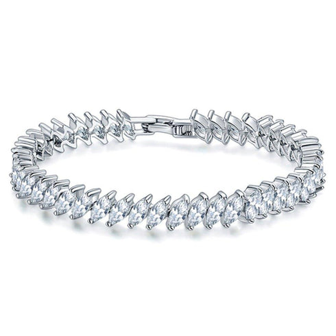 marquise-cubic-zirconia-tennis-bracelet-with-aaa-cubic-zirconia-Sophia's StyleBracelets-1