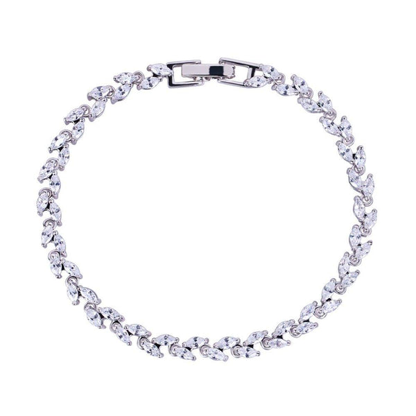 marquise-cut-cubic-zirconia-tennis-bracelet-with-white-diamond-cubic-zirconia-Sophia's StyleBracelets-1