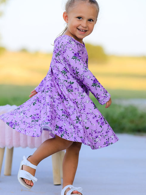 fall-lavender-floral-print-girls-long-sleeve-twirl-dress-sophias-style-4