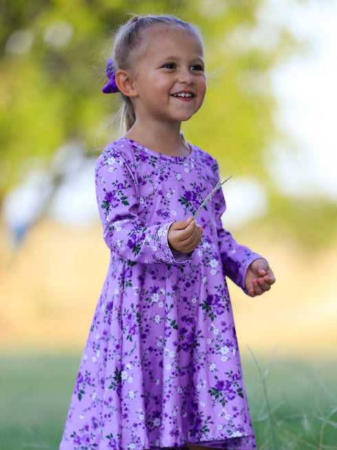fall-lavender-floral-print-girls-long-sleeve-twirl-dress-sophias-style-3