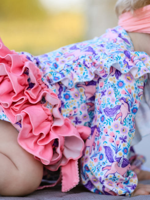 unicorn-floral-print-girls-long-sleeve-romper-sophias-style-4
