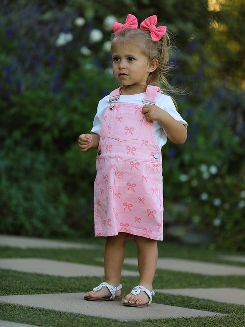 pink-bow-denim-overall-dress-for-girls-Sophia's Style--2