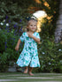 st-patricks-day-bow-print-short-sleeves-girls-dress-Sophia's Style--5