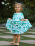 st-patricks-day-bow-print-short-sleeves-girls-dress-Sophia's Style--2