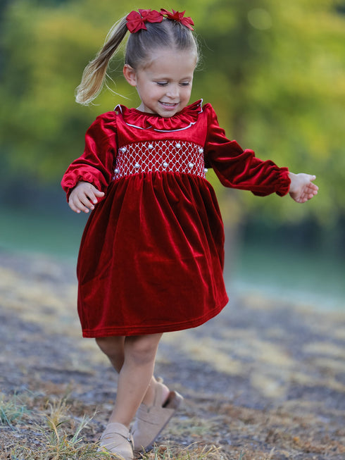 christmas-velvet-smocked-girls-dress-with-pearl-detail-sophias-style-4