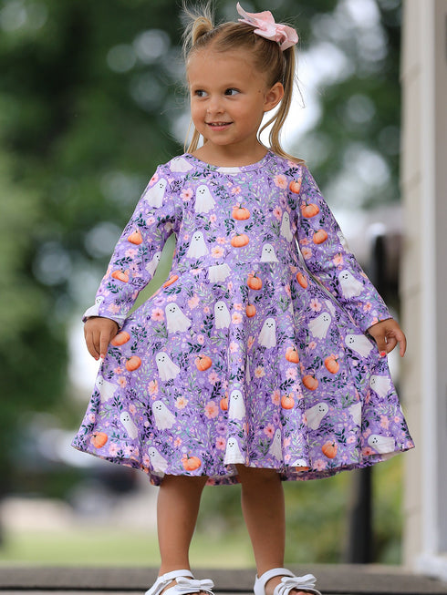 halloween-ghost-pumpkin-girls-long-sleeve-twirl-dress-sophias-styleDress-1