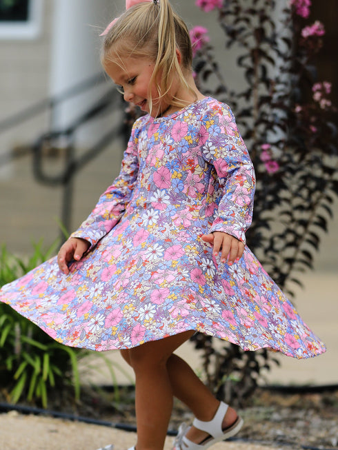 fall-vintage-floral-print-girls-long-sleeve-twirl-dress-sophias-style-2
