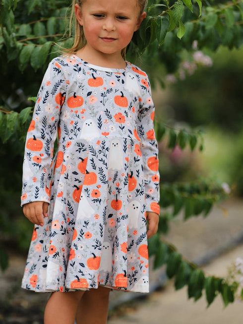 halloween-pumpkin-ghost-girls-dress-long-sleeve-twirl-dress-sophias-styleDress-1