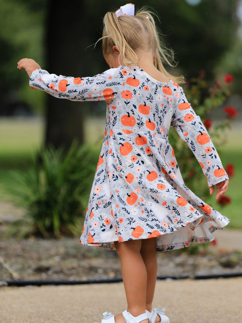 halloween-pumpkin-ghost-girls-dress-long-sleeve-twirl-dress-sophias-style-4