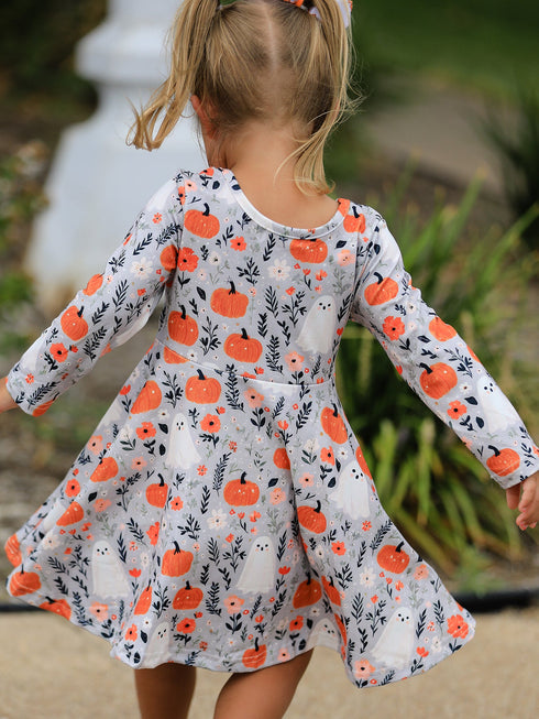 halloween-pumpkin-ghost-girls-dress-long-sleeve-twirl-dress-sophias-style-6