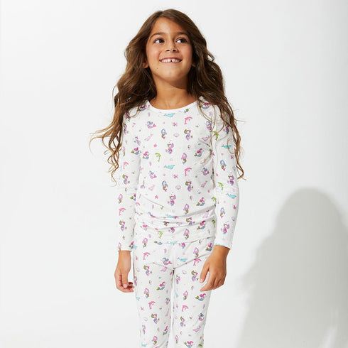 mermaid-bamboo-kids-pajamas- - Sophia's Style -8