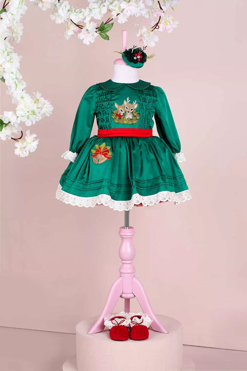 merry-green-dress-set-THA Dressing at Sophia's StyleBaby & Toddler Dresses-1