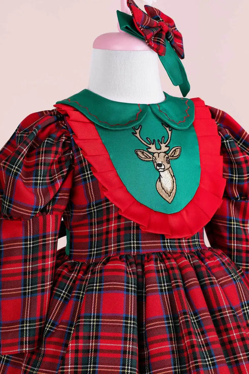 merry-scottish-pattern-dress-set- at Sophia's Style-2