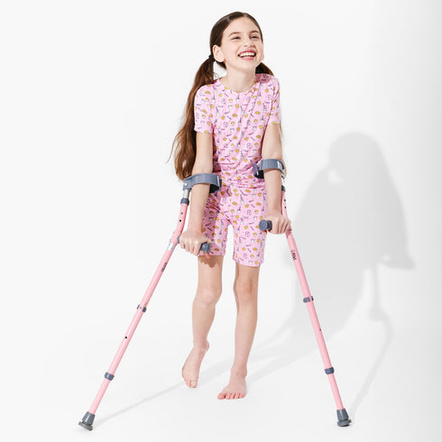 milk-cookies-pink-bamboo-kids-pajama-short-set- at Sophia's Style-2