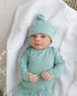 newborn-knotted-baby-gown-and-hat-set-crew-newborn-3-months-mint-navy-blue-pink-camel-brown-Sophia's Style-23