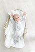 knotted-baby-gown-set-black-stripes-newborn-3-months-Sophia's Style-6
