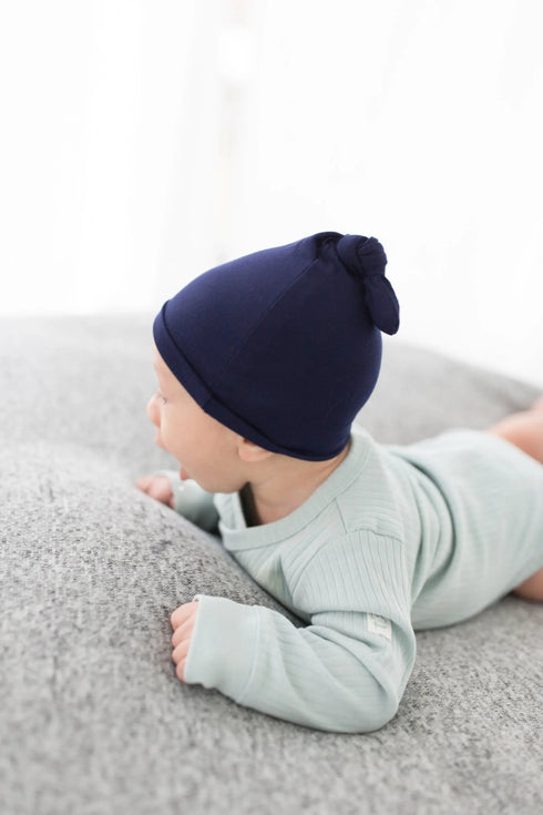 swaddle-blanket-and-hat-set-navy-blue-Sophia's Style-3