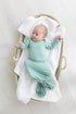 newborn-knotted-baby-gown-and-hat-set-crew-newborn-3-months-mint-navy-blue-pink-camel-brown-Sophia's Style-8