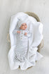 knotted-baby-gown-set-black-stripes-newborn-3-months-Sophia's Style-3