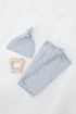 swaddle-blanket-and-hat-set-gray-Sophia's Style-5