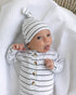 knotted-baby-gown-set-black-stripes-newborn-3-months-Sophia's Style-5