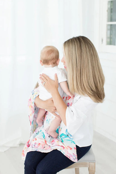 swaddle-blanket-bamboo-and-cotton-flora-Sophia's Style-4