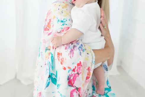 swaddle-blanket-bamboo-and-cotton-flora-Sophia's Style-6