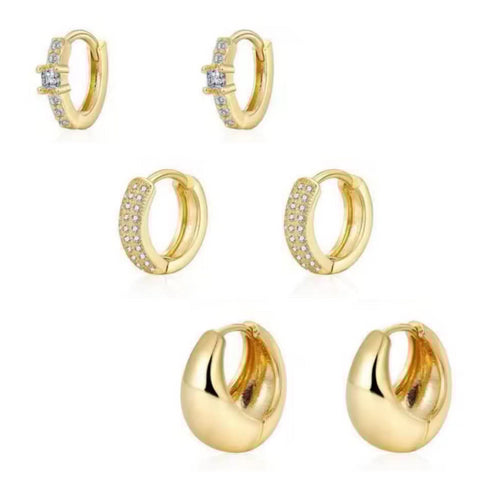 dainty-huggie-hoop-earrings-3-pairs-Sophia's Style-14