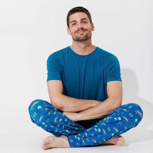 monaco-blue-bamboo-mens-pajama-set-bellabu-bear - Sophia's Style -3