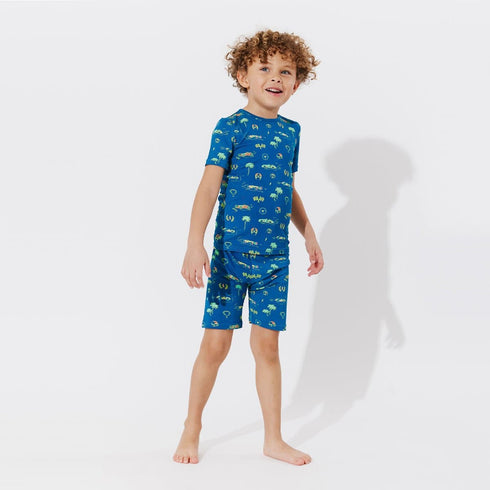 monaco-blue-bamboo-kids-pajama-short-set-bellabu-bear - Sophia's Style -4
