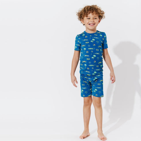 monaco-blue-bamboo-kids-pajama-short-set-bellabu-bear - Sophia's Style -5