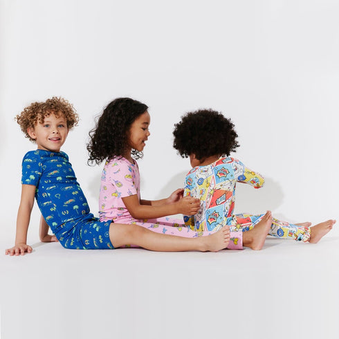 monaco-blue-bamboo-kids-pajama-short-set-bellabu-bear - Sophia's Style -9