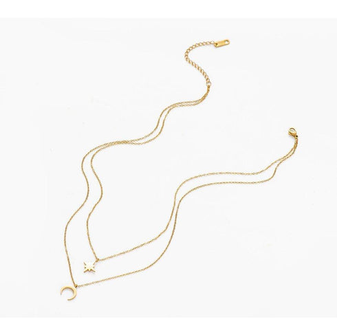 moon-and-star-layered-necklace-Sophia's Style-3