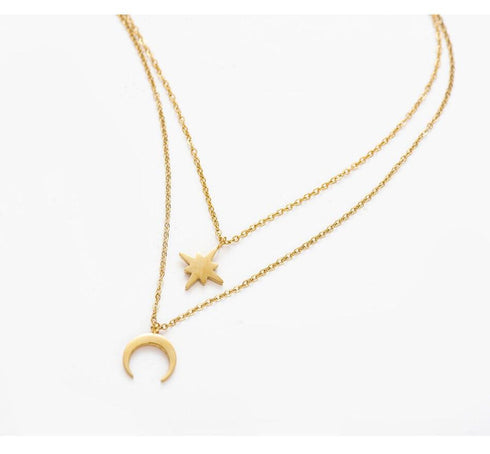 moon-and-star-layered-necklace-Sophia's Style-5