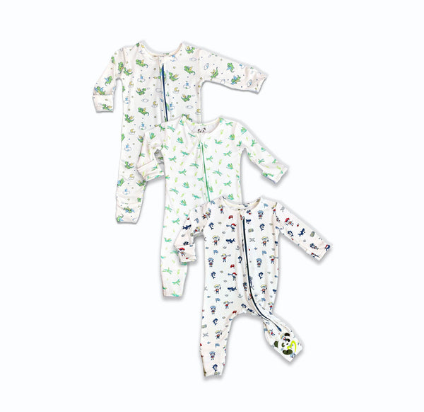 mystical-bundle-bamboo-convertible-footie-Bellabu Bear at Sophia's StyleBaby Shower Set-1