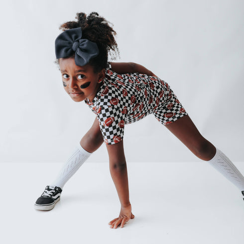 checkered-football-dream-short-set Dream-Big-Little-Co-pajama-baby-blanket