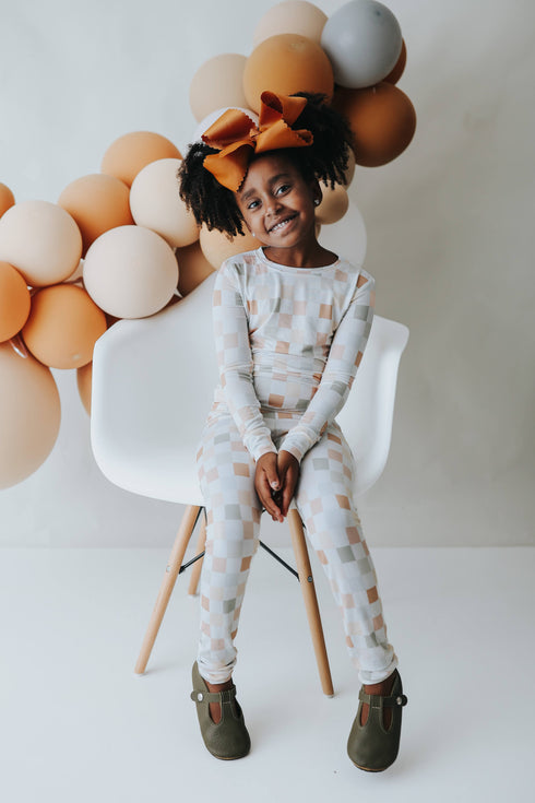 muted-checkers-dream-set Dream-Big-Little-Co-pajama-baby-blanket