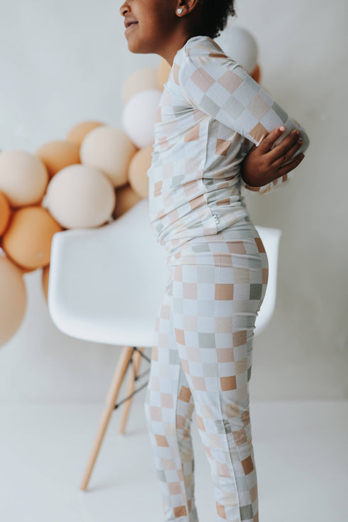 muted-checkers-dream-set Dream-Big-Little-Co-pajama-baby-blanket