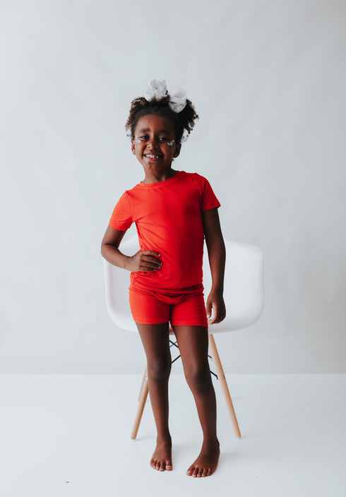 red-dream-short-set Dream-Big-Little-Co-pajama-baby-blanket