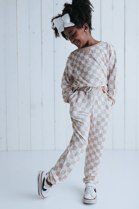 sandy-checkers-dream-jogger Dream-Big-Little-Co-pajama-baby-blanket