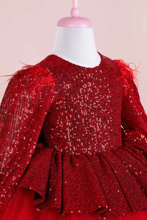 nicole-red-party-dress-tha-dressing - Sophia's Style -2