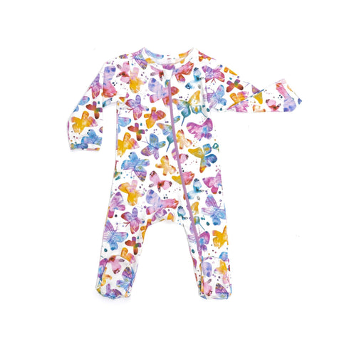 organic-footie-butterflies-norani-baby - Sophia's Style Baby & Toddler-1