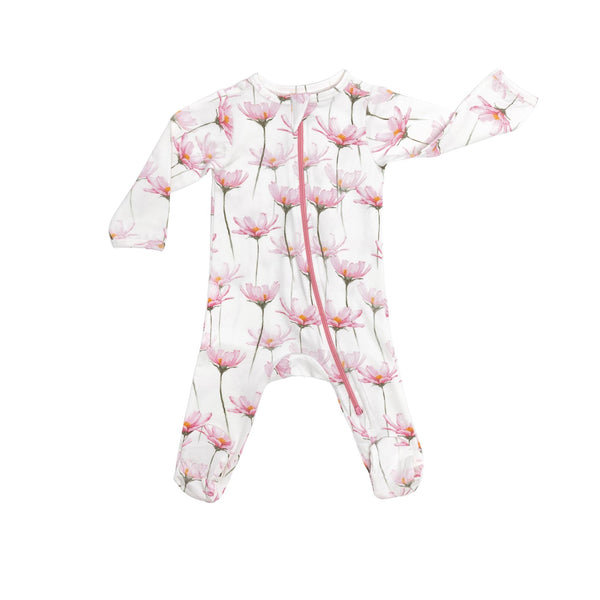 organic-footie-pink-petals-norani-baby - Sophia's Style Baby & Toddler-1