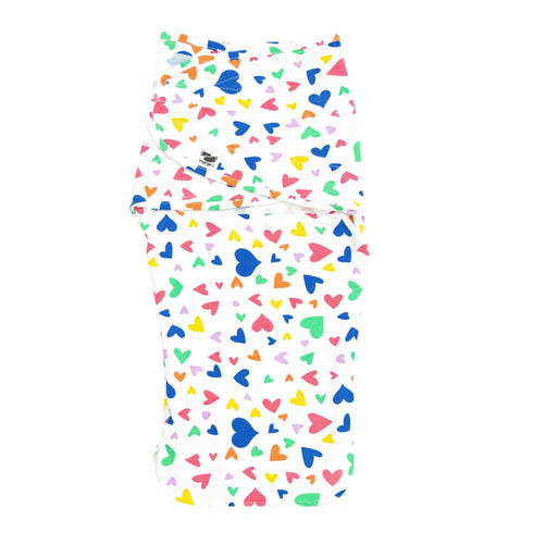 snugababe-swaddle™-sleep-pod-colorful-hearts-norani-baby - Sophia's Style Baby & Toddler-1
