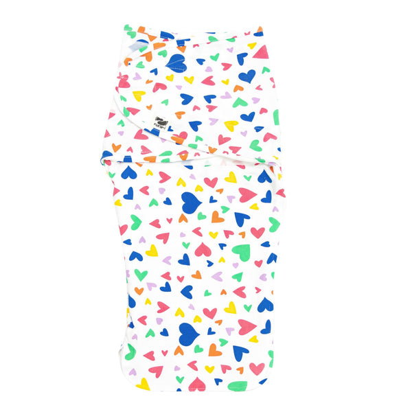 snugababe-swaddle™-sleep-pod-colorful-hearts-norani-baby - Sophia's Style Baby & Toddler-1