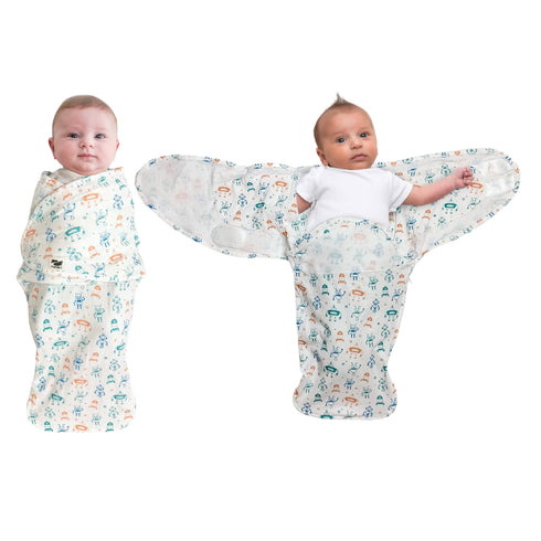snugababe-swaddle™-sleep-pod-robots- - Sophia's Style -5